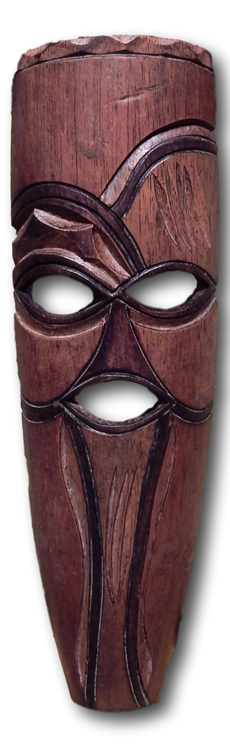 Tribal mask from Seringa wood