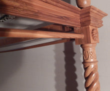 Teak carved canopy 4 post bed in Hollywood | Roots Hardwood Furniture & Tiles