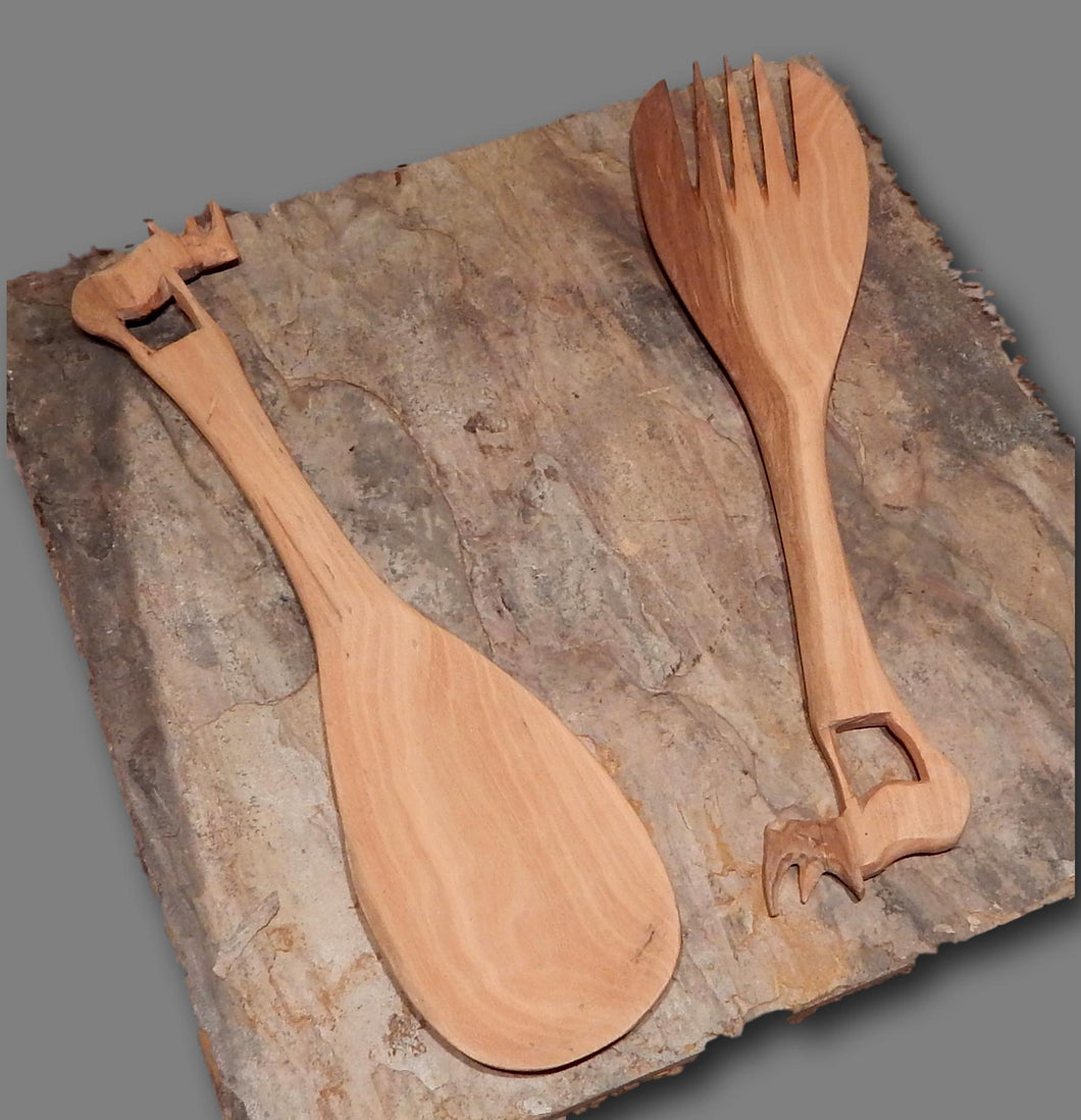 Wood spoon set hand made from Teak wood