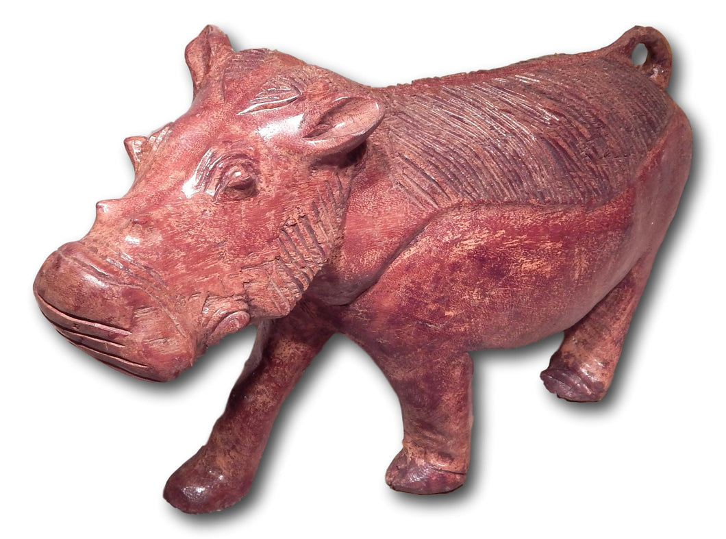 Wild boar hand made from Mukwa wood