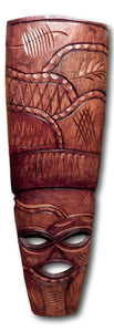 Mask hand carved art from Mukwa wood
