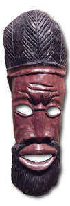 Mask art decoration handcrafted from Mahogany wood