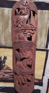 Wall decoration handcrafted animal art from Teak wood