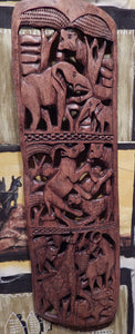 Wall decoration handcrafted from Mukwa wood