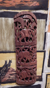 Wall art hand carved from Seringa wood