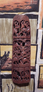 Wall art hand carved from Teak wood