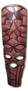 Mask art decoration handcrafted from Seringa wood