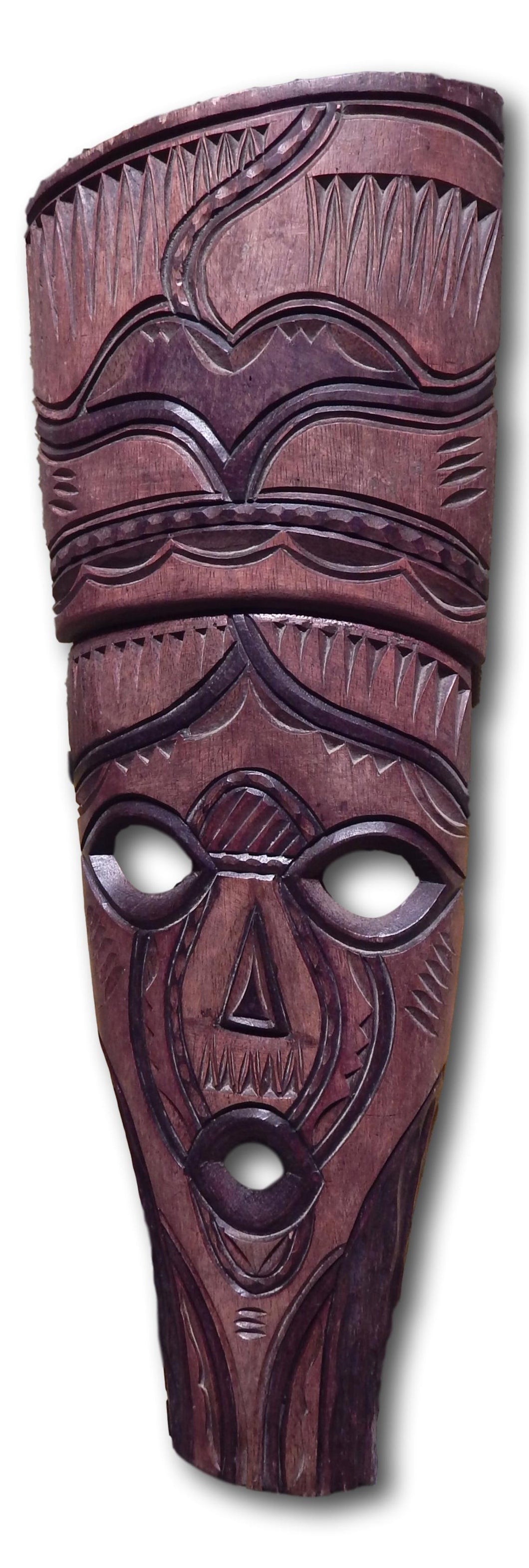 Mask art decoration from Seringa wood