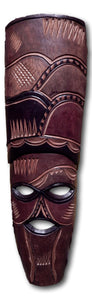 Mask art decoration from Mukwa wood