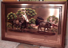 Wall decoration made by hand on Copper plate