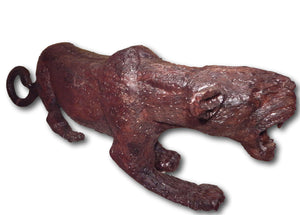 Carved Ironwood Full Size Leopard Master Carving Zimbabwe