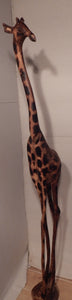 Giraffe handcrafted from Acacia wood