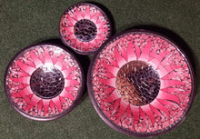 Mosaics bowls set hand made from Glass and resin