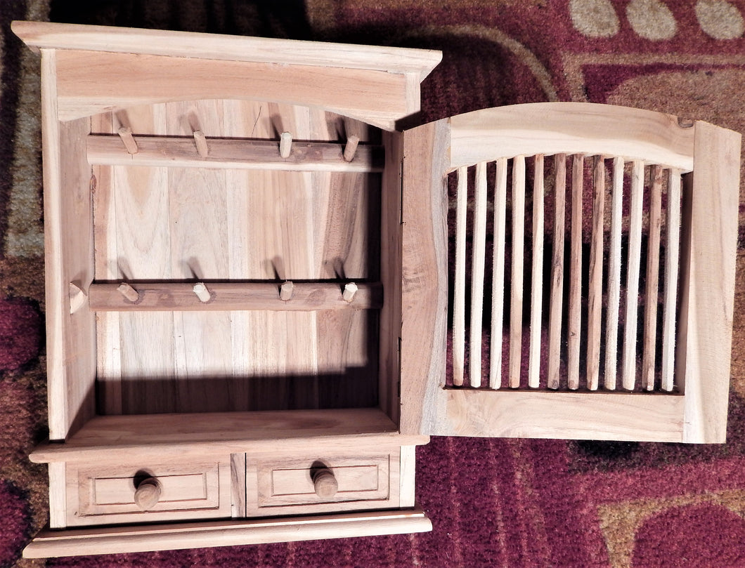 Key storage cabinet handcrafted from Teak wood
