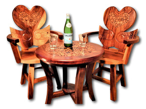 Roots Hardwood Furniture | Table and Chair Set handcrafted from solid wood