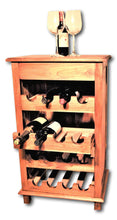 Teak wine bar storage rack in Seattle: Roots Hardwood Furniture & Tile