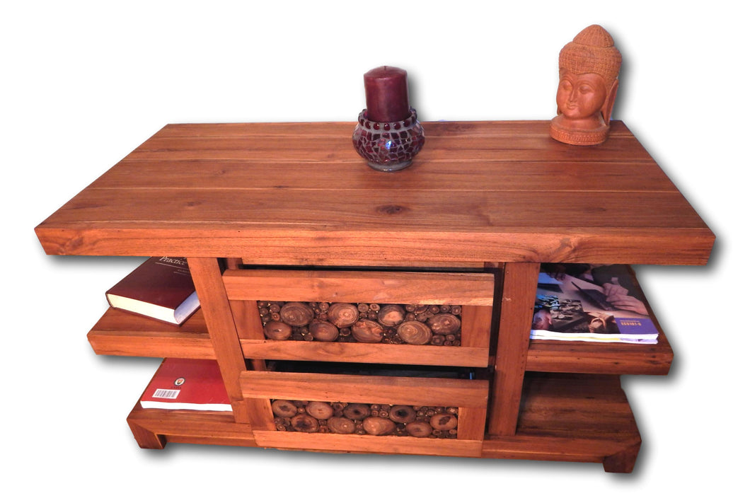 Television media cabinet designer furniture from Teak wood