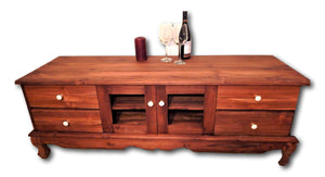 Solid teak wood television cabinet in Seattle: Roots Hardwood Furniture & Tiles