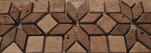 Travertine 4" x 12" mosaics from natural stone