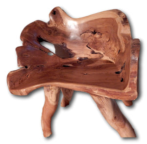 Salvaged teak root wood furniture bench: Roots Hardwood Furniture