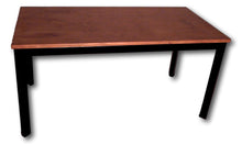 Table handcrafted from metal and Teak wood