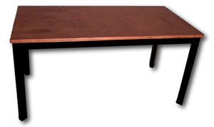 Table handcrafted from metal and Teak wood