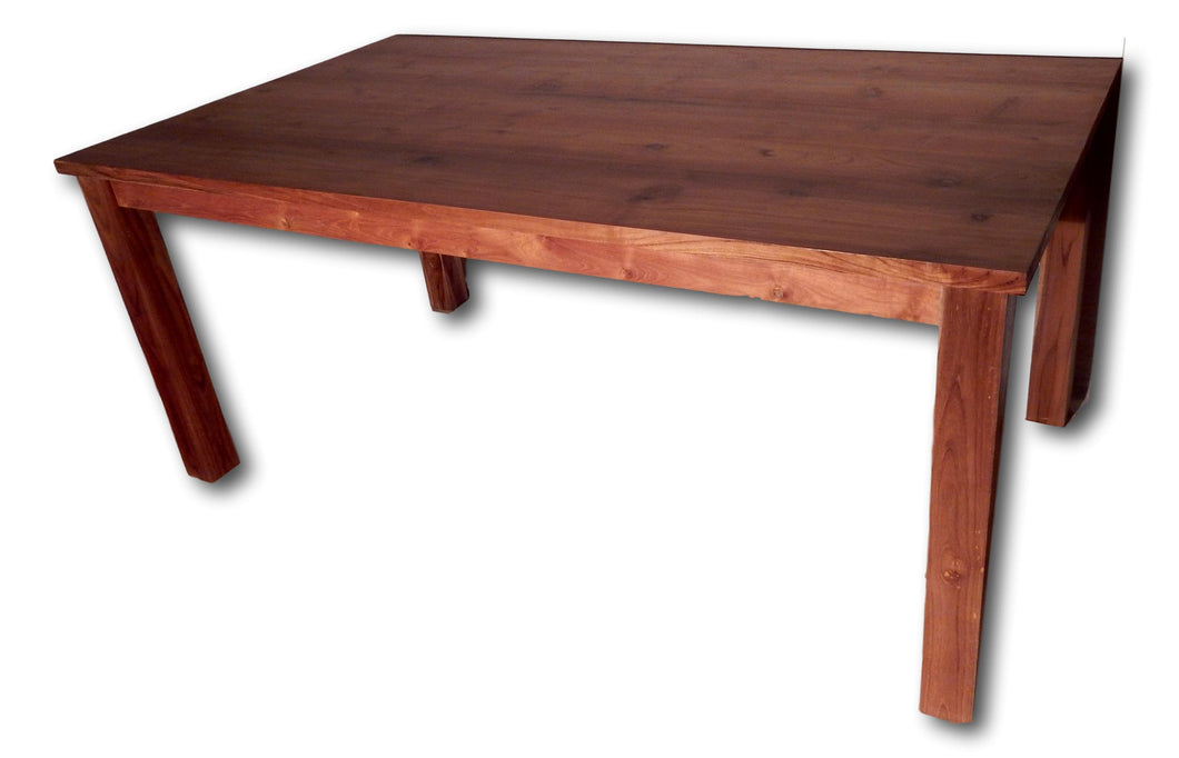 Solid teak and slab table in Hollywood | Roots Hardwood Furniture & Tiles