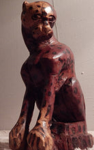 Leopard wood carving from Teak wood