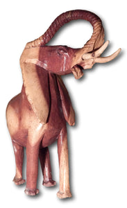 Teak Hand Carved Elephant Sculpture | Root Hardwoods Decor, wood figurines, animal wood carvings, wooden bowls, wall wood art, wall carvings, wood frames, wood mirrors and ... at https://www.rootshardwoodfurniture.com
