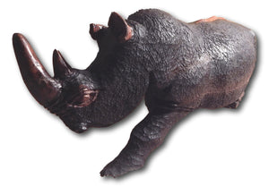 Rhino sculpture from Iron wood