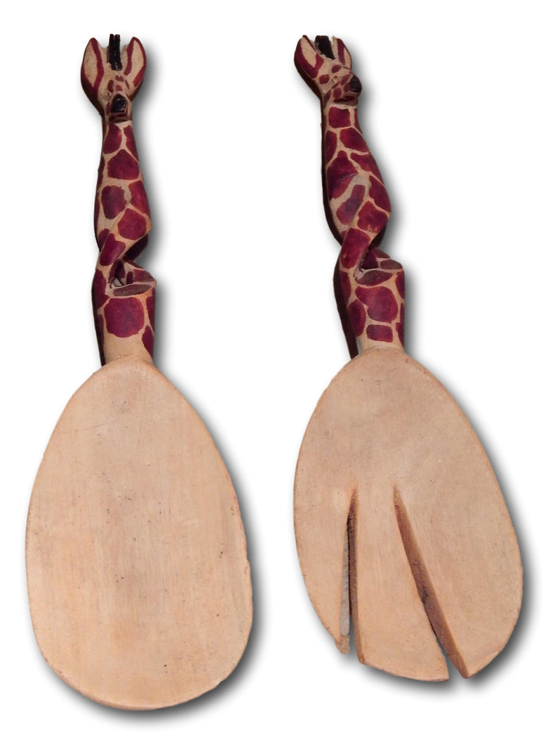 Wood spoon set handcrafted from Seringa wood