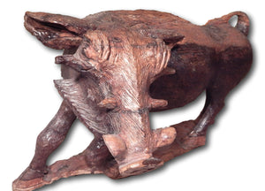 Warthog hand carved from Iron wood